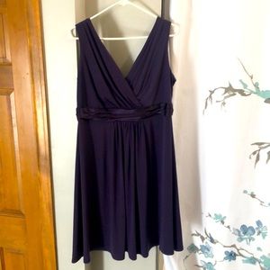 Plum cocktail dress